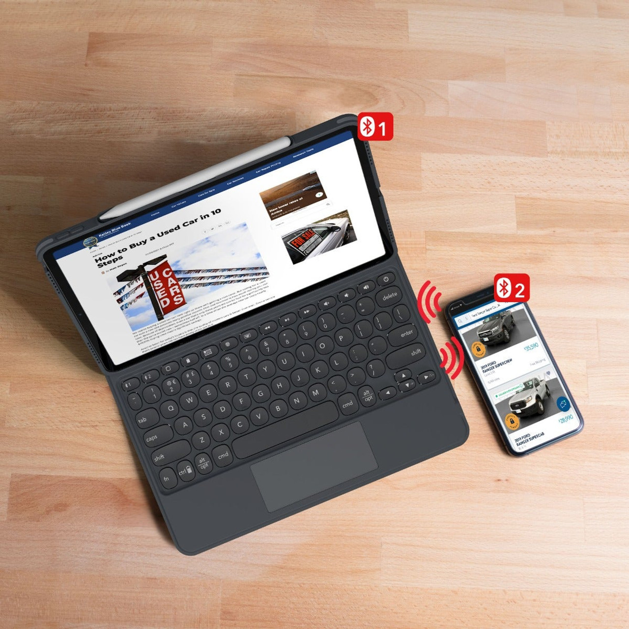 Pro Keys with Trackpad - 12.9 inch iPad Pro Gen 3, 4, 5, & 6 - Image 4